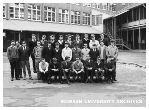 Caulfield Technical College Mechanical Engineering class