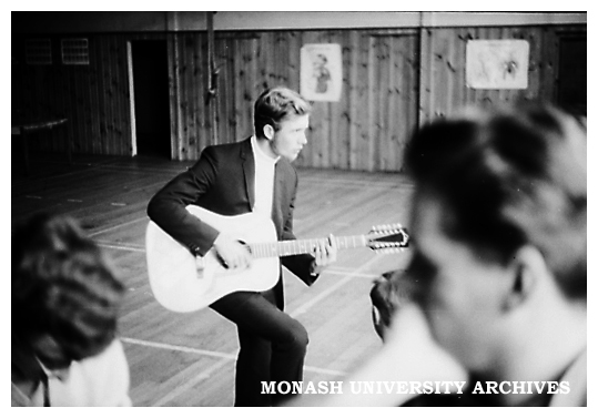 Caulfield Technical College revue - Adam's Apple Core rehearsal guitar practice