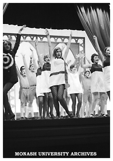 Caulfield Technical College revue - Charlies Keeping Mum with Rae Wood (centre)