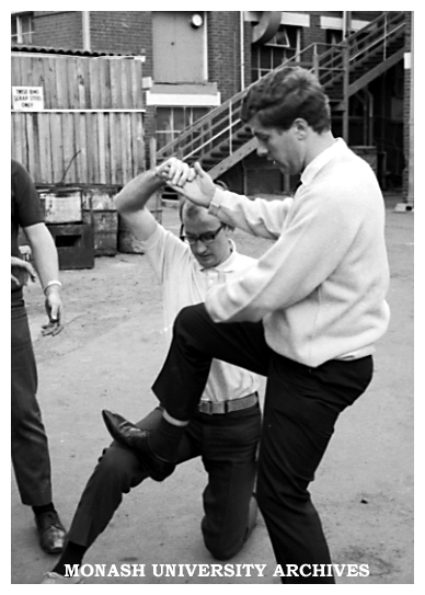 Caulfield Technical College revue - Adam's Apple Core rehearsal