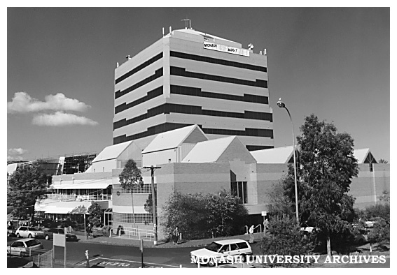 Chisholm tower from North West, Caulfield campus
