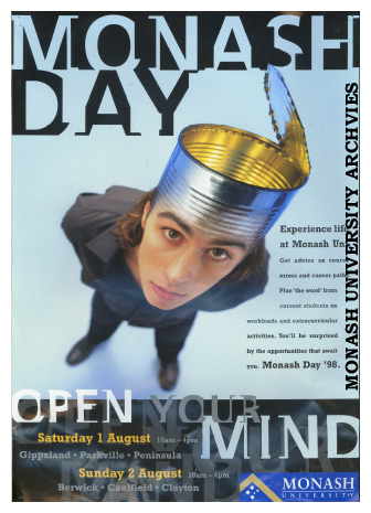 Poster for Monash Day - Open Your Mind
