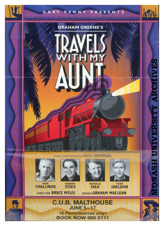 Poster for 'Travels with My Aunt,' presented by Gary Penny