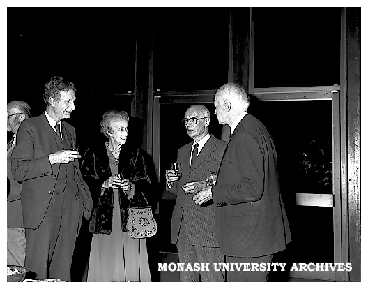 Guests at Robert Blackwood Hall 10th Anniversary reception