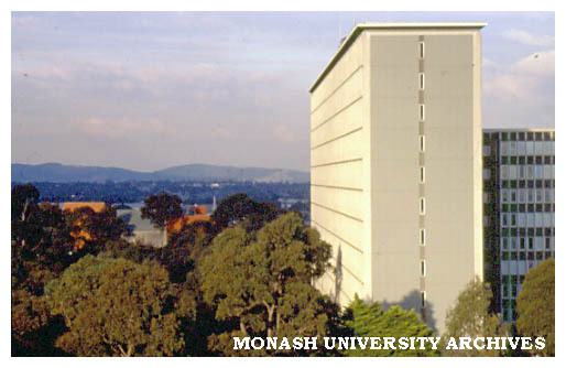 Menzies building looking north-east from biochemistry