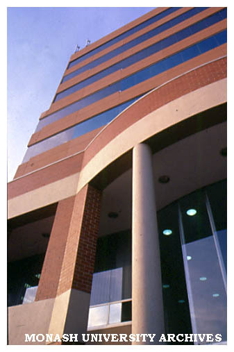 Entrance to Chisholm tower, Caulfield