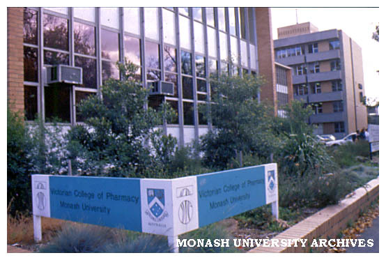 Entrance of Victorian College of Pharmacy, Parkville