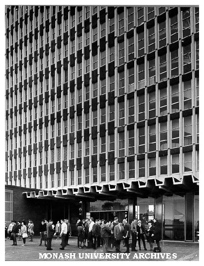 Students outside Humanities building