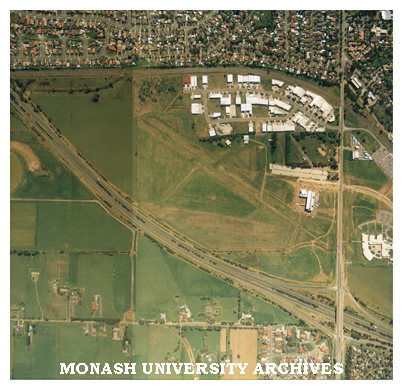 Aerial view of Monash University Berwick campus.