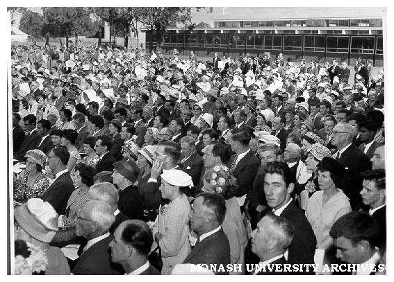 Audience at Opening ceremony, March 1961