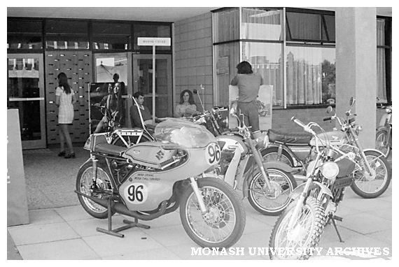 Motorcycle club at Orientation Day
