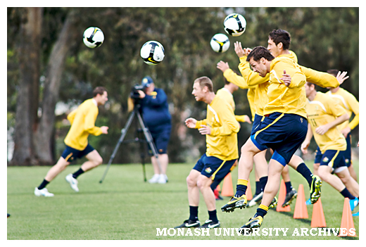 Socceroos training at Monash