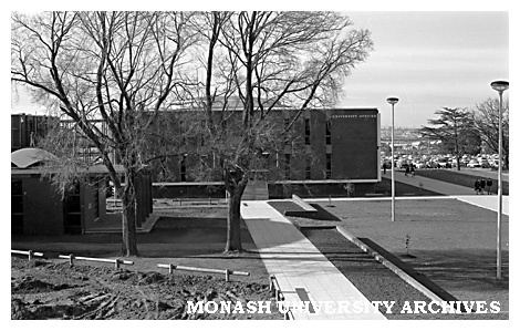 Administration building from top of Union building