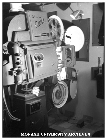 Super Cinex projector in Alexander Theatre