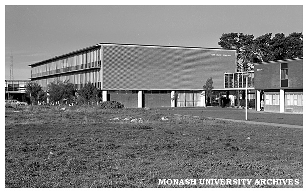 Hargrave Library (north face) and link to Science