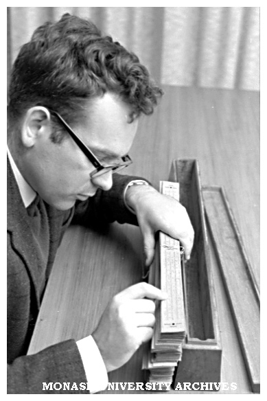 Dr. Lode Brakel with Indonesian book of leaves