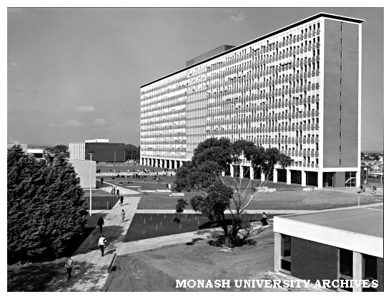 Humanities building and forum from north-west
