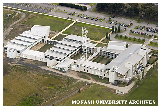 Aerial view of Monash University Berwick campus