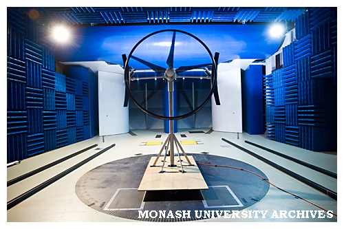 Wind turbine testing in the Monash wind tunnel