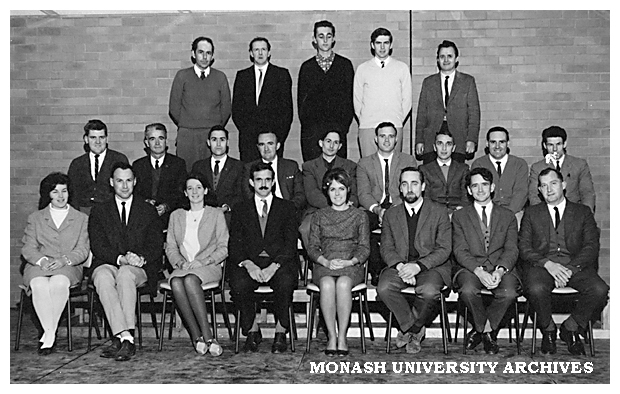 Civil Engineering final year students and staff 1967