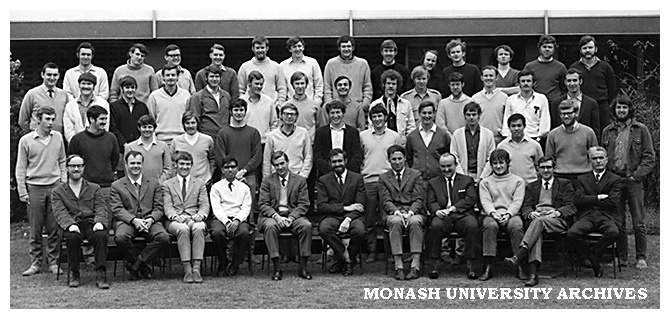 Civil Engineering 4th year students and staff 1970