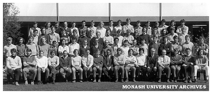 Civil Engineering 4th year students and staff 1971