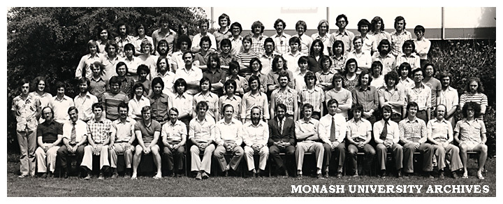 Civil Engineering 4th year students and staff 1977