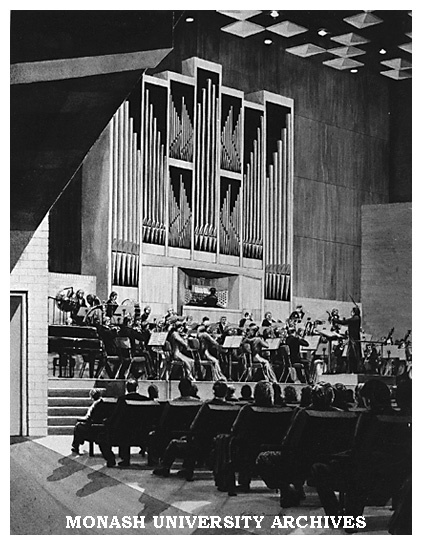 Image of planned pipe organ for Robert Blackwood Hall