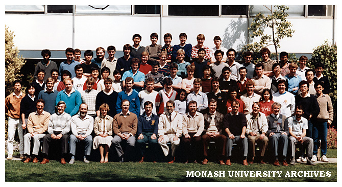 Civil Engineering 4th year students and staff 1986