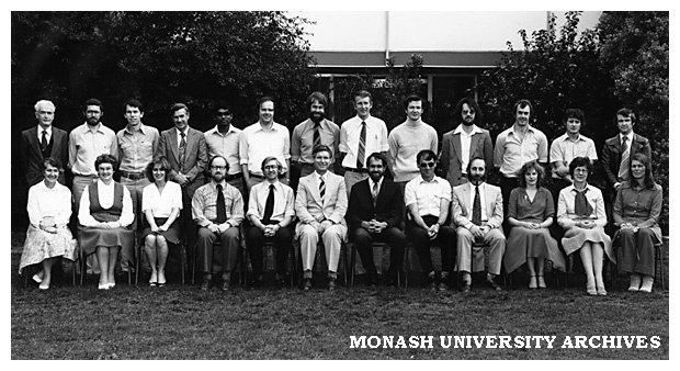 Civil Engineering academic and secretarial staff 1980