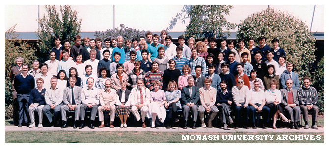 Civil Engineering 4th year students and staff 1988