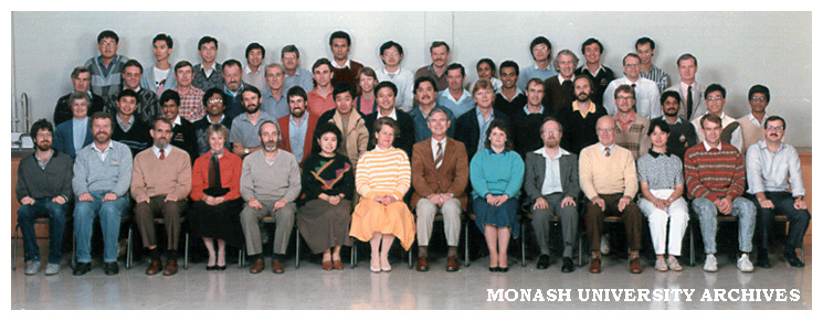 Civil Engineering 4th year students and staff 1989