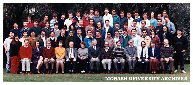 Civil Engineering 4th year students and staff 1992