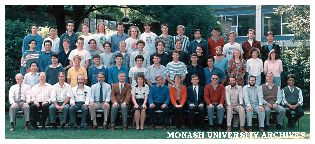 Civil Engineering 4th year students and staff 1991