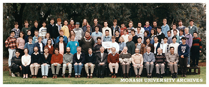 Civil Engineering 4th year students and staff 1993