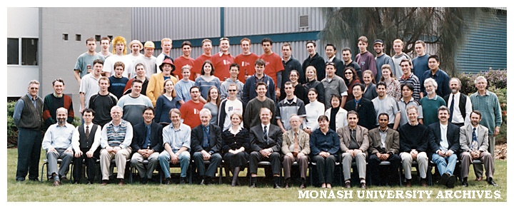 Civil Engineering 4th year students and staff at Clayton 2000