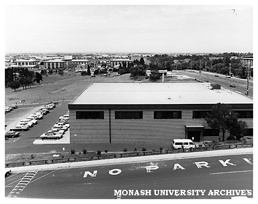 Looking south from Rusden State College along east side of Blackburn Road.