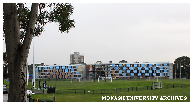 Construction of student residences at Clayton campus