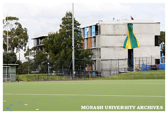 Construction of student residences at Clayton campus