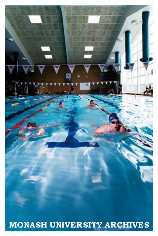 Monash Swim Squad training at the Doug Ellis Swimming Pool, Clayton campus