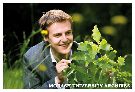 Hugh Evans, Monash alumnus, Young Australian of the Year 2004 and founder of the Oaktree Foundation.