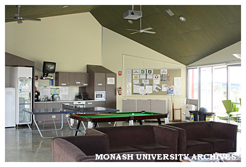 Common room in the Residential Pavillion, Berwick campus