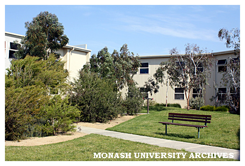 Student residences courtyard, Berwick campus