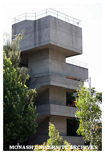 Building A (Library and Administration) stairwell, Caulfield campus