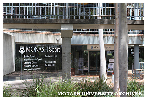 Entrance to sports centre, Peninsula campus