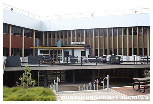 Entrance to Building A (Education), Peninsula campus