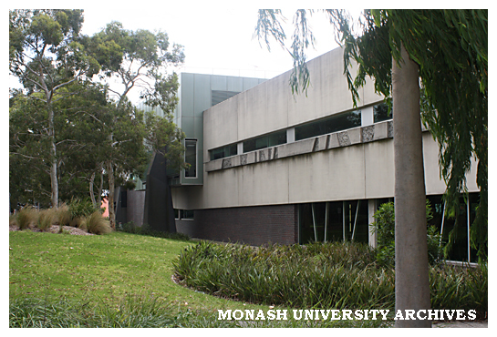 Back of Library building, Peninsula campus