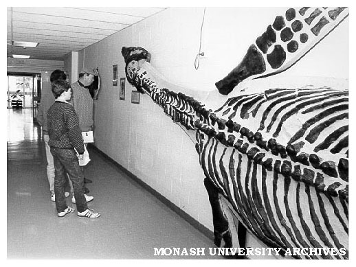Earth Sciences Open Day display in foyer of Maths Building