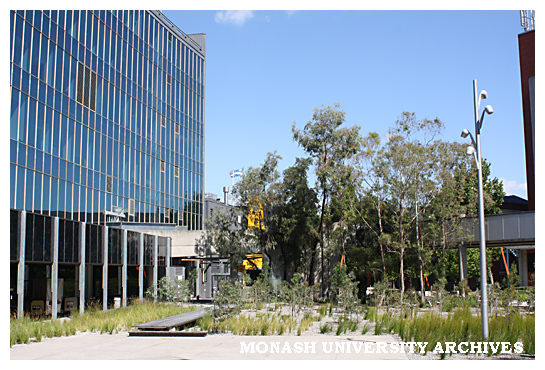 Ian Potter Sculpture Court outside Monash University Museum of Art (MUMA), Caulfield campus