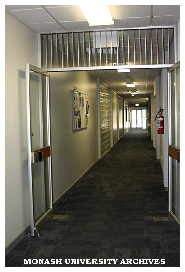 Hallway of Administration building (3a), Clayton campus